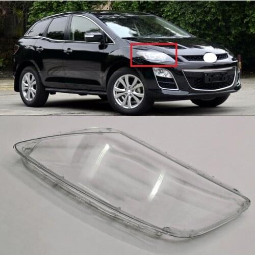 Roavia For Mazda CX-7 CX7 2008-2014 Front Bumper headlight glass Head Light Lampshade Headlamp cover lens