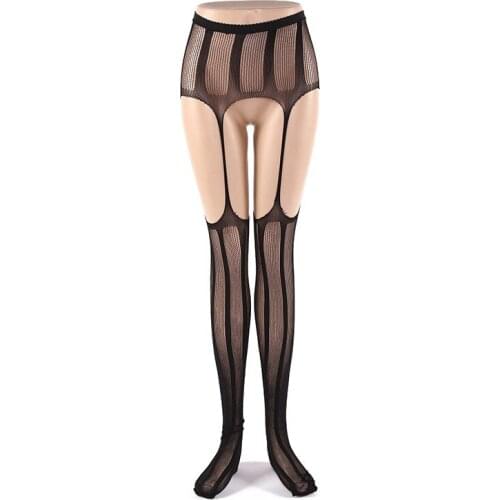 Sexy Transparent Slim Fishnet Pantyhose Club Party Net Mesh Holes Lingerie Tights Thigh High Stockings S M L Mesh