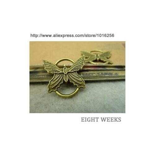 Zinc alloy pendant jewelry accessories diy handmade material charms The butterfly link