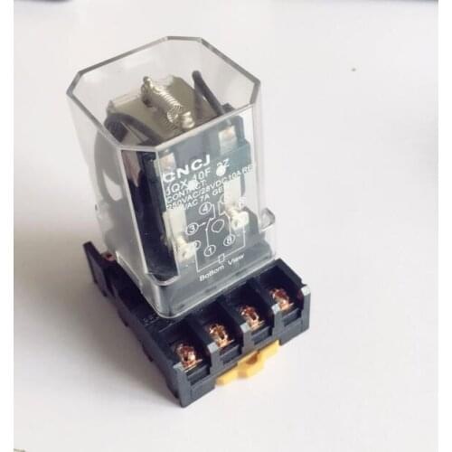 Intermediate relay JQX-10F 2Z small general relay with base 8PIN DC12V DC24V AC110V AC220V