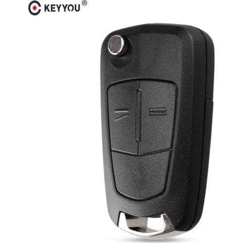 KEYYOU 2 buttons Flip Folding Key Shell Case FOB For Vauxhall Opel Corsa Astra Vectra Signum Car Key Fob Case