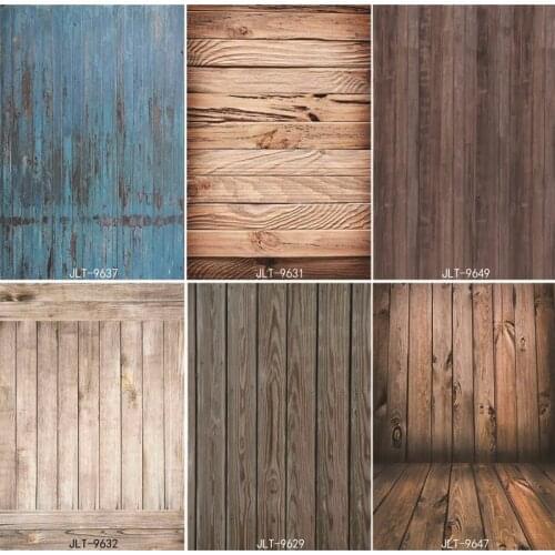 SHUOZHIKE Vinyl Custom Photography Backdrops Prop Wooden Planks Photography Background JL-33