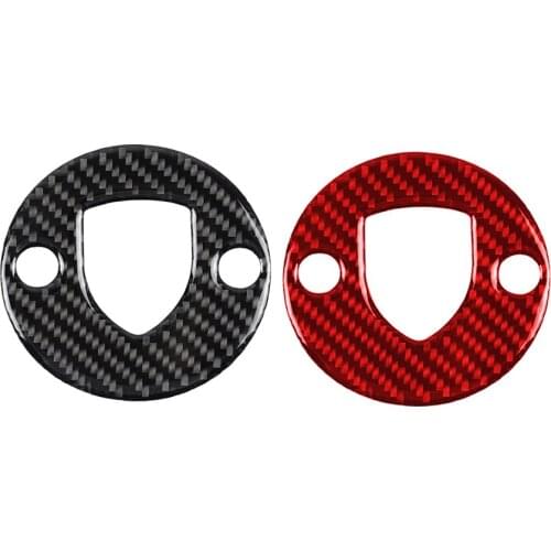 Real Carbon Fiber Interior Steering Wheel Center Cover Decoration Trim Fit For Porsche Macan 2014-2021 Car Accessories