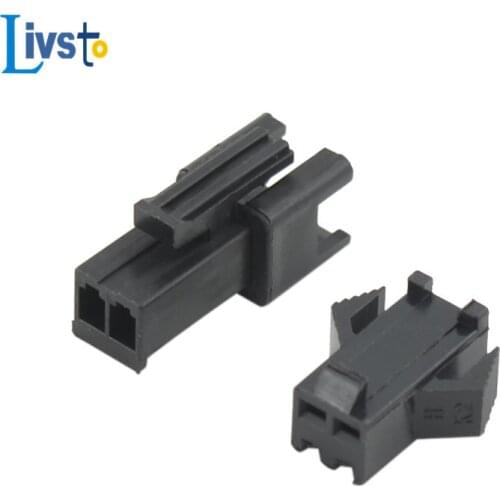 10 Sets SM 2Pin 2.54 Pitch Female Male Wire Connectors Housing With Terminals SM-2P SM-2R JST SM2.54