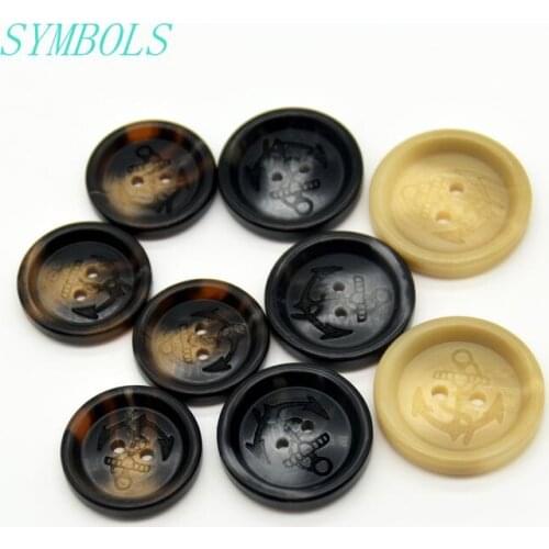 10pcs/20pcs Windbreaker coat shirt suit quality high - end resin pattern fine buttons