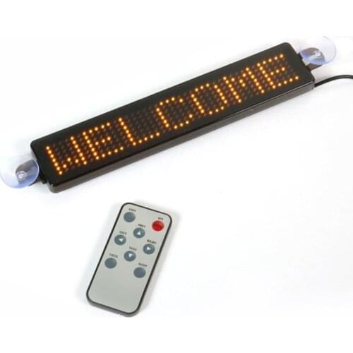 12V Car LED Programmable Sign Moving Scrolling Message Display Board Screen