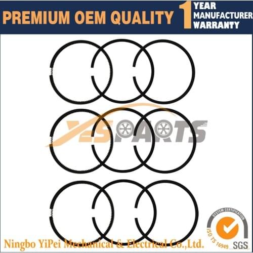 3 set Piston Ring STD 87mm for KUBOTA D1703
