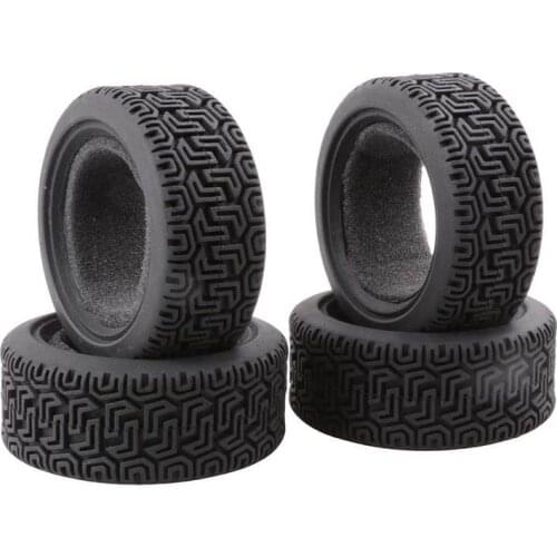 4PCS 1/10 Running Tires D70mm Rubber Tires 70x28mm Tire Skin Soft Wheel Tyre for RC Cars Spare Parts