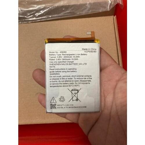4000mAh 15.4Wh 3.85V 456080 Replacement Battery For sharp R1 Built-in Li-ion bateria Li-Polymer Batterie