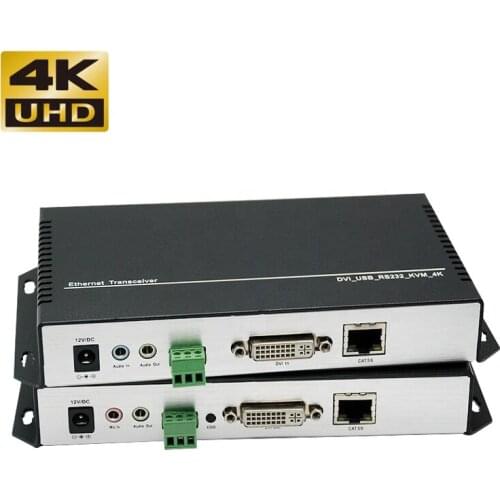 4K@30Hz DVI KVM extender dvi signal to rj45 network cable amplification transceiver twisted pair network 120M