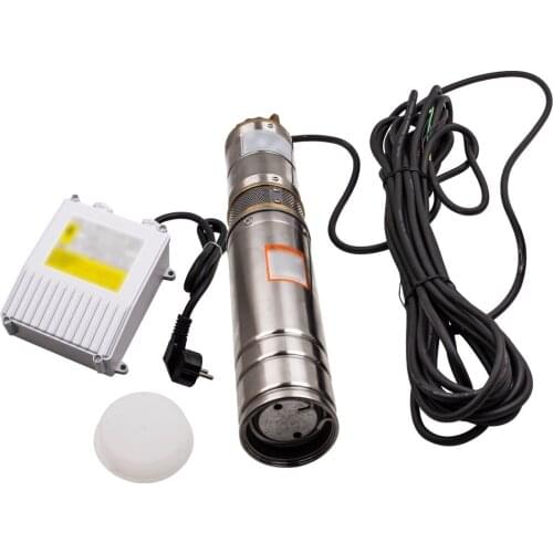 750W 4inch Deep Well Water pond PUMP 60m head 6 bar +15 m CABLE + control box