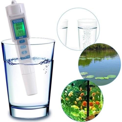 Digital PH Meter PH Tester 0.01 PH High Accuracy Water Quality Tester with ATC: 3 in 1 PH TDS Temp Pocket Size for Household