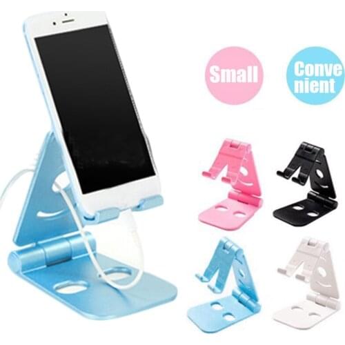 Mobile Phone Holder Bracket Mount Desk Stand Double Folding Portable For Tablet Simple mobile phone holder