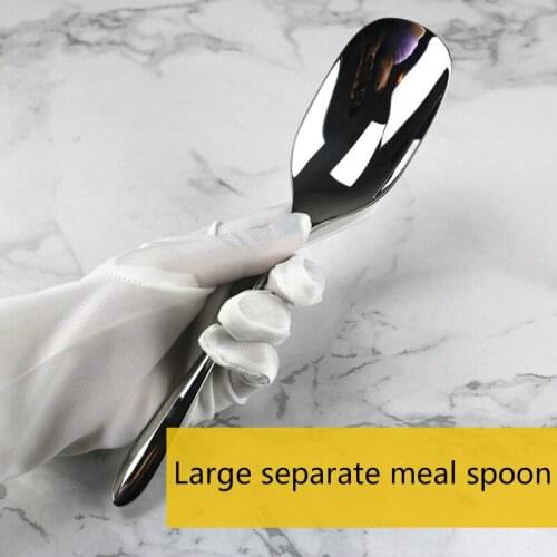 Home 304 Serving Public Spoon Household Serving Stainless Steel Serving Spoon Large Hotel Restaurant Public Spoon
