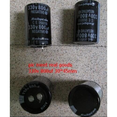 Photo flash capacitors LOW ESR 330v 800uf 30*45mm