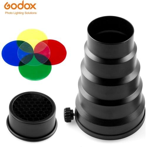 GODOX SN-02 Universal Mount Snoot Honeycomb Professional for Studio Flash Godox K-150A K-180A 250SDI 300SDI E250 E300