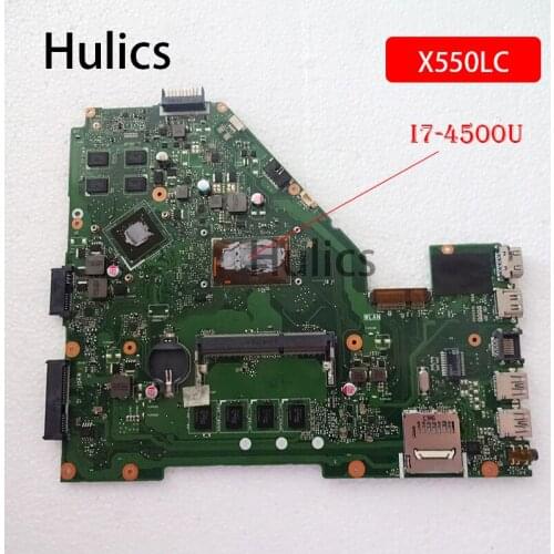 Hulics Original For ASUS Laptop Motherboard X550LC X550LB X552L A550L Y581L I7-4500U CPU Mainboard