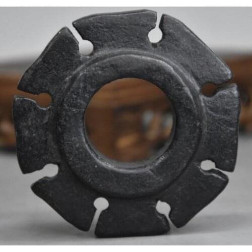 Hongshan culture archaize black iron meteorite gear statue
