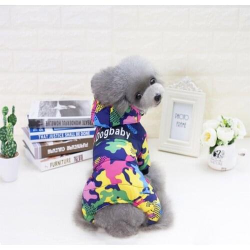 Dog Camouflage Clothes Dog Clothing Pet Clothing Dog Four-legged Clothes Dog Winter Clothes Warm Pet Clothing Dog Down Coat