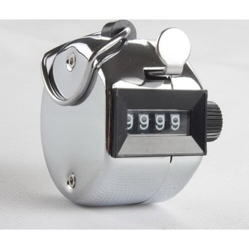 By dhl FEDEX 100pcs Digital Hand Tally Counter 4 Digit Number Hand Held Tally Counter Manual Counting Golf Clicker
