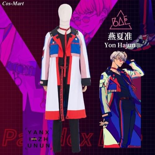 Anime Paradox Live Yon Hajun Cosplay Costume Fashion Handsome Uniform Daily Wear Male Activity Party Role Play Clothing S-2XL