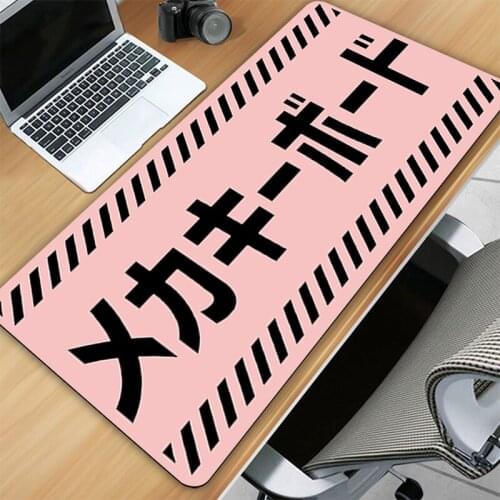 Mouse Carpet PC Gamer Cabinet Mouse Pad Pink Deskmat Pad on the Table Japanese Mausepad Gaming Accessories Gaming Laptop Deskpad