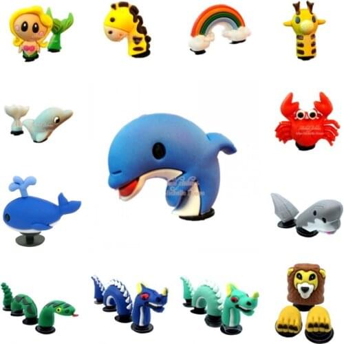 1set Cool 3D PVC Shoe Charms Lovely Mermaid Rainbow Shoe Accessories Dolphin Snake Animals Shoe Decorations Kids Gift