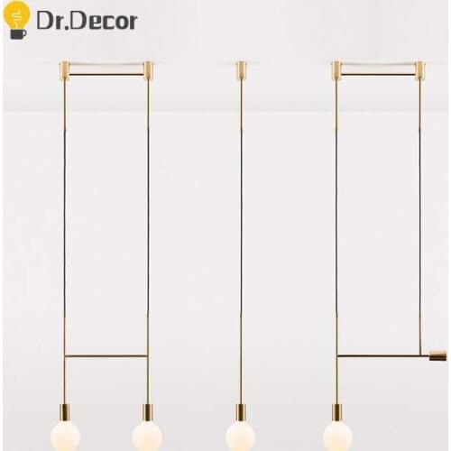 Minimalism Line Pendant Lights Modern Molecular Living Dining Room Pendant Lamp Home Decor Kitchen Hanging Lamps Light Fixtures
