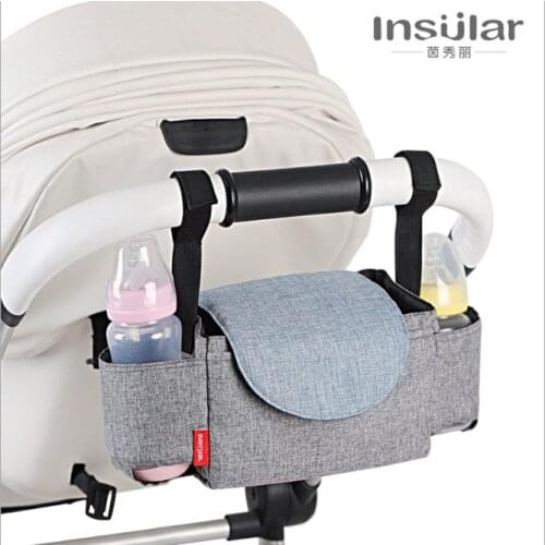 Multi-functional stroller hanging bag, milk bottle, water cup bag, baby stroller hanging bag