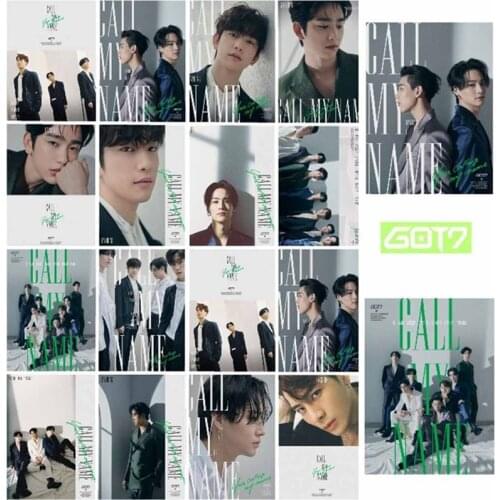 New 16Pcs/Set KPOP GOT7 New Album Call My Name Photo Card Paper Official Made LOMO Photocard