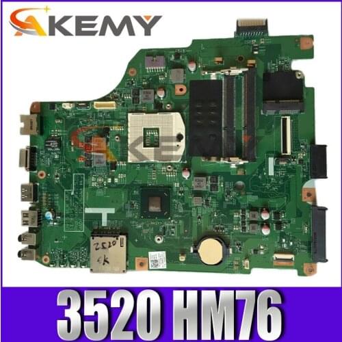 Original Laptop motherboard For DELL Inspiron 3520 HM76 Mainboard CN-0W8N9D 0W8N9D DV15 MLK MB 11280-1 MXRD2 SLJ8F