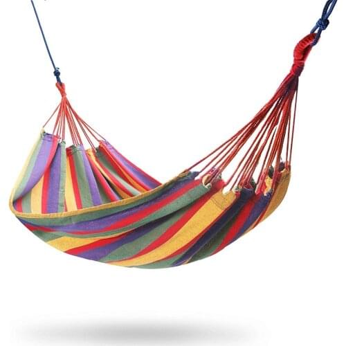 Rainbow Outdoor Garden Double Hammock - Large Two Person Hammock