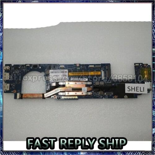 SHELI For DELL X P S 11 9p33 Motherboard with I3-4020Y cpu VAZ90 LA-A161P CN-0DYW26 0DYW26 DYW26 with Heatsink