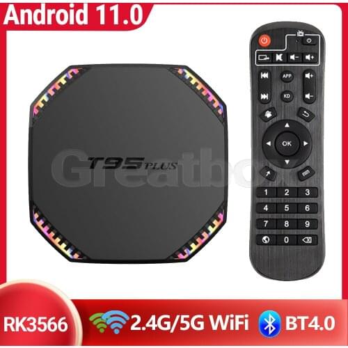T95 PLUS RK3566 Android 11.0 TV BOX G52 2EE 4GB/8GB 32G/64G 2.4G/5.8G WiFi 8KHD H.265 BT4.0 Media Player Set top Box T95Plus