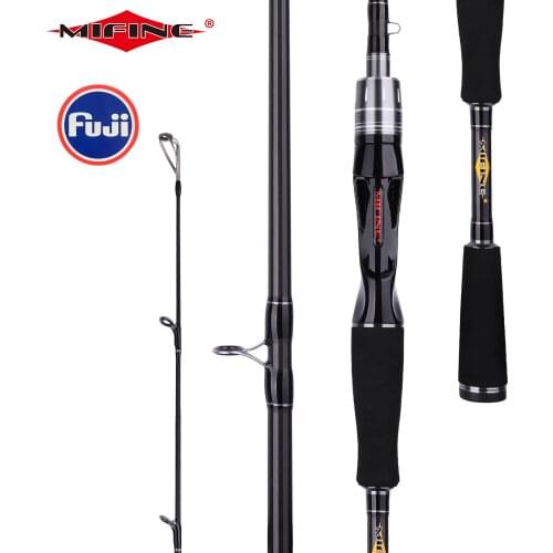 MIFINE Baitcasting Lure Fishing Rod 1.68m 1.8m 2.1m 2.4m 2.7m 3.0m Carbon Casting FUJI Guide travel lure Rod 3-50g ML/M/MH