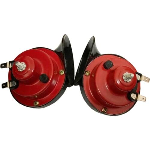 Universal 300DB Loud Car Air Horn 12V Trumpet Super Train Horn for Trucks Vehicle Horn Dual-tone Electric Snail Air Horn W91F