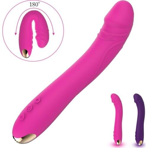 10 Modes Real Dildo Vibrator Soft Silicone USB Charge Clitoris Stimulator Vagina Massager Masturbator G Spot Sex Toys for Women