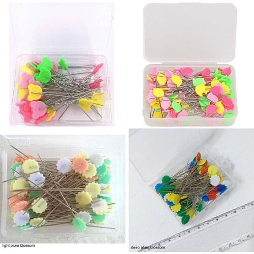 100pcs/box DIY Sewing Accessories Tools Stainless Steel Embroidery Weddings Sewing Needle Multicolor Patchwork Pins