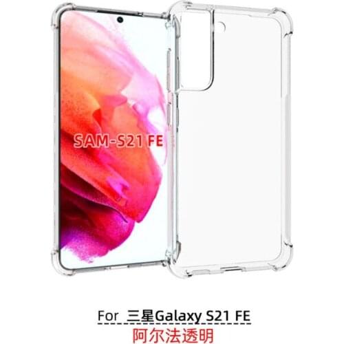 100pcs/lot For Samsung Galaxy S21 FE A32 A31 M31 A11 M11 Xcover Pro A41 A01 A21 Anti-shockproof TPU Clear Transparent Back Case