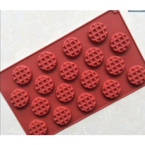 18 hole Round cookie mold silicone mould