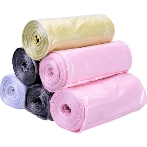 6 Pc/set Plastic Garbage Bags Bin Holder Organiser Thick Convenient Environmental Trash Bags for Bathroom Kitchen