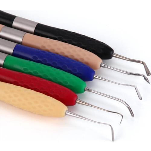 6pcs/Kit Dental Resin Filler Aesthetic Restoration Kit Fit For LM Resin Knife Plastic Dresser With Silicone Handle High Quality