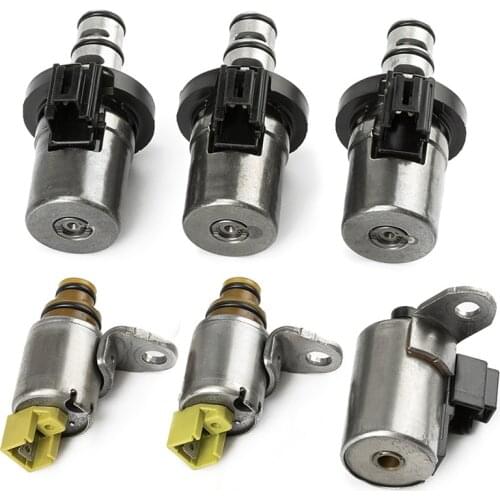 6PCS - Genuine 4F27E Transmission Shift EPC PWM Solenoids Kit for Ford Fiesta Focus for Mazda 4 5 speed 48421A 48420K-R Gearbox