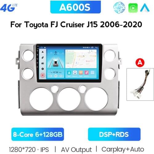 Android 10.0 Octa Core 6GB RAM Car GPS Player Radio Stereo For Toyota FJ Cruiser 2006-2019 GPS Navigation Car Radio Stereo WIFI