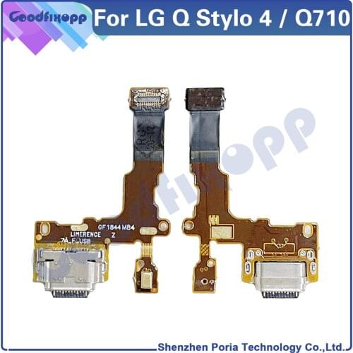 For LG Q Stylo4 Q710 Charging Port Dock Connector Flex Cable For LG Q Stylo 4 Q710MS Q710AL LML713DL Q710PL USB Charger Cable