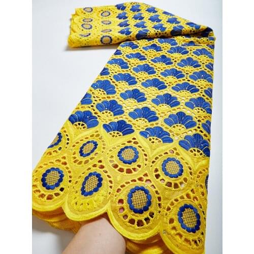 Cotton African Dry Lace Fabric Nigerian Lace Fabric High Quality Swiss Voile In Switzerland Lace Fabric For Party Dress