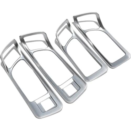 Chrome Car Door Handle Frame Cover Trim Car Door Knob Box Modified Strip Sticker for Land Rover Discovery Sport 2016