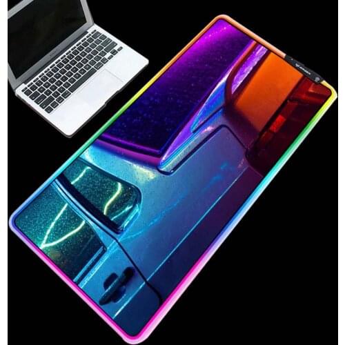 XGZ Exquisite RGB mouse pad car pattern colorful LED lighting table mat home computer office essential keyboard mat