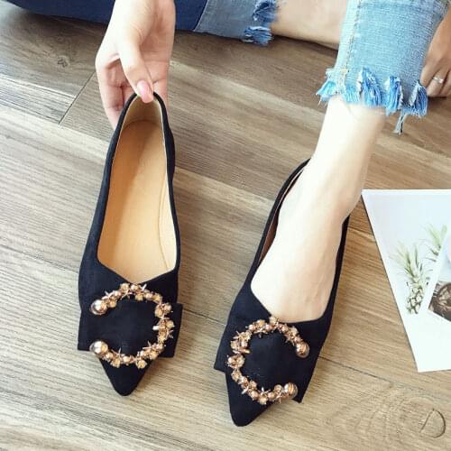 Women Zapatillas Slip On Pointed Toe Shoes Woman Lightweight Black Sneakers Summer Autumn Casual Chaussures Femme Basic Flats