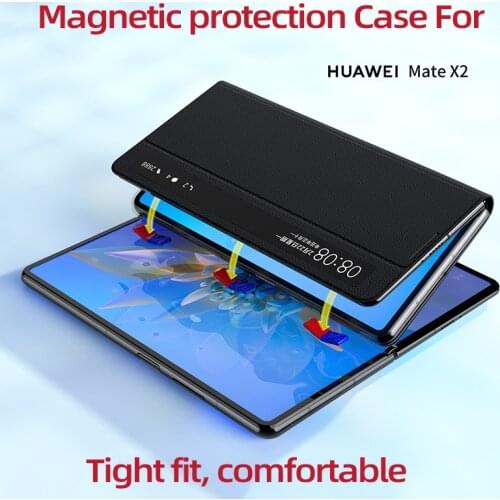 Magnetic Attraction Split Fold Case for Huawei Matex2 Phone Case For Huawei Mate X2 5G Case Mobile Phone Shell Bracket Function